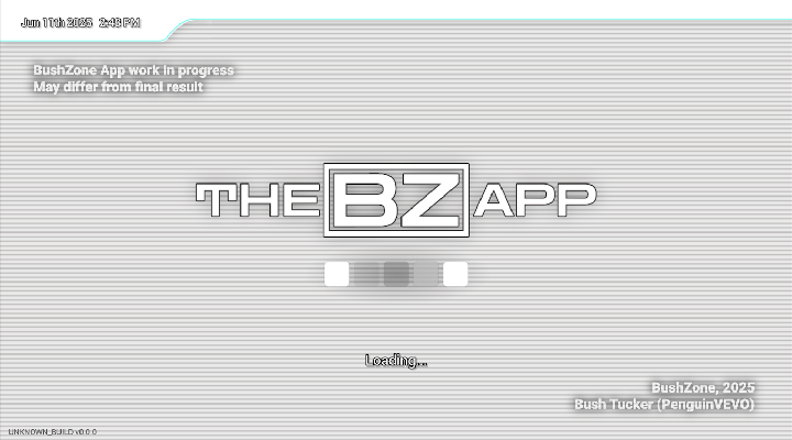 BushZone App splash screen